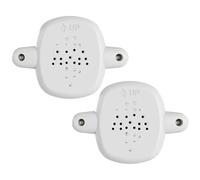 2Pcs Baby Gate Banister Adapter, Plastic Baby Gate Parts No-Drilling Mounting Fittings for Retractable, Mesh & Iron Gates, Stair Banister Protector, White
