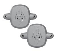 2Pcs Baby Gate Banister Adapter, Plastic Baby Gate Parts No-Drilling Mounting Fittings for Retractable, Mesh & Iron Gates, Stair Banister Protector, Grey Replacement Parts