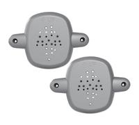 2Pcs Baby Gate Banister Adapter, Plastic Baby Gate Parts No-Drilling Mounting Fittings for Retractable, Mesh & Iron Gates, Stair Banister Protector, Grey