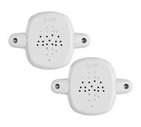 2Pcs Baby Gate Banister Adapter, Plastic Baby Gate Parts No-Drilling Mounting Fittings for Retractable, Mesh & Iron Gates, Stair Banister Protector, White