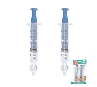 2Pcs Baby Nasal Aspirator, 10ml Nasal Irrigator, Reusable Silicone Nasal Suction Tip, Nasal Irrigator for Baby, Nose Cleaner Rinsing Device, Safe and Comfortable