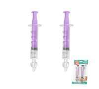 2Pcs Baby Nasal Aspirator, 10ml Nasal Irrigator, Reusable Silicone Nasal Suction Tip, Nasal Irrigator for Baby, Nose Cleaner Rinsing Device, Safe and Comfortable