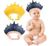 2PCS Baby Shower Cap, Adjustable Baby Hair Washing Shield, Waterproof Lightweight Plastic Bath Visor for Toddlers, Xmas Decorations
