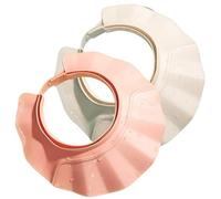 2Pcs Baby Shower Cap Adjustable Toddler Hair Washing Shield with Wide Brim Non-Slip Shampoo Buddy for Kids Adults Elderly