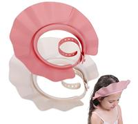 2PCS Baby Shower Cap with Air cushion Adjustable Baby Hair Washing Shield Waterproof Lightweight Plastic Bath Visor for Toddlers, Kids, Children