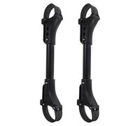 2pcs Baby Stroller Connector for Outdoor Use, Black Aluminum | Lightweight Two Single Prams Design, Family Anti Rust Sturdy Links into One Double Setup, with Two Boys and Girls