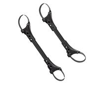 2pcs Baby Stroller Connector for Twin Seats, Black Aligning Tool | ABS Plastic with Aluminium Shaft, Adjustable Clamp and Locking Pins, Quick Install for Walking or Theme Park Visits