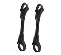2pcs Baby Stroller Connector for Twins, Back to School Party | ABS Plastic and Aluminium Build, Adjustable Clamp with Locking Pins, Black Finish for Stroller Frames