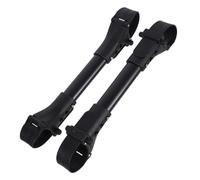 2pcs Baby Stroller Connector Secure Locking Adjustable Clamp Black | ABS Plastic and Aluminium Shaft, round Oval Tube Fit, Shopping and City Sidewalks Use, Back to School Decorations