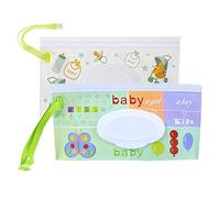 2PCS Baby Wet Wipes Pouch, Refillable Baby Wipes Dispenser, Travel Wet Wipe Case Baby Eco Friendly Wipe Pouches, Portable Flip-lid Extraction Self-Sealing Wet Wipes Packaging Bag