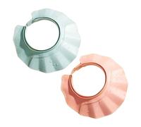 2Pcs Babys Shower Cap For Eye And Ear Protection, Hair Wash Shield For Kids Adults, Adjustable Shampoo Shield, Babys Bath Head Cap Shower Hair Washing Hat Protective Covers, Wide Eaves Design