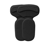 2PCS Back of Heel Cushion Pads Mesh Adhesive Heel Grips Inserts Reusable Heels Guards Liners for Boots, Loose Shoes Too Big Anti Blister Shoe Liners Improve Shoe Fit Women Men (Black, One SizeSize)