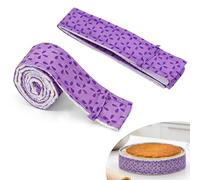 2PCS Bake Even Cake Strips, Adjustable 1.5 x 35 Inch Thick Cotton Baking Belts for Flat & Level Cakes, Insulated Cake Pan Wraps to Prevent Domed Tops & Cracked Edges, Ideal for Bakeware & Kitchens