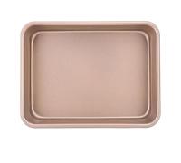 2PCS Baking Pan Carbon Steel Baking Sheet Tray Non Stick Rectangular Oven Tray Portable Multifunctional Sheet Pan for Small Cakes for Biscuits(L)