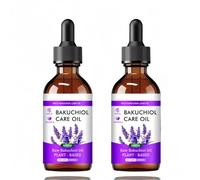 2PCS Bakuchiol Oil Cold Pressed for Face & Body,for All Skin Types | Retinol Alternative Face Oil Anti-Aging,Wild Bakuchiol Natural Oils,Firming & Moisturizing Skin Oil for Aging Body