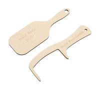 2Pcs Bald Man Brush 17×5.5cm Funny Wooden Hairless Toothless Comb, Humorous Hairless Combing Brush, Blad Man Prank Gag Gift For Adult Father Husband Family