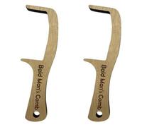 2pcs Bald Man Comb, Funny Hairless Brush Gift For Men, Joke Gift For Men, Humorous Toothless Combs, Gag Present For Trick Friends