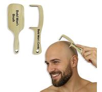2Pcs Bald Man Comb Joke Set, Funny Hairless Combing Brush Gag Gifts for Men, Humorous Toothless Combs Blad Mans Brush for Trick Friends Gift