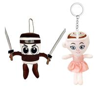 2Pcs Ballerina Cappuccino Toy Set, Italian Brainrot Plushies,Ballerina Cappuccino Toy,Suitable for Home Decor, Collectors, Gift for Friends