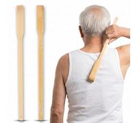 2pcs Bamboo Back Scratcher Massagers, 16.5inch Back Scratcher Long Handle Portable Backscratchers Manual Body Itch Relief Stick for Seniors Adults Home Travel Quickly Relieves Itching and Relax