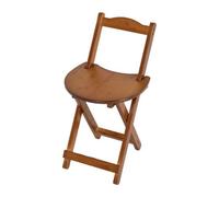 2Pcs Bamboo Wooden Folding Breakfast Bar Stool Oval Seat Chair Stool Office Home