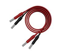 2pcs Banana to Banana Test Lead Safety Type Cable Line Wire, Retractable 4mm Banana Plug for MultiMeter, Electrical Test Jumper Wire 100cm/3.3ft 70019A