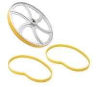 2Pcs Band Saw Tires Non-Slip Rubber Replacement for 8in Bandsaw Wheel, Durable Bandsaw Pulley Tire for Woodworking Tools and Band Saw Machine Accessories