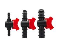 2Pcs Barbed Ball Valve Plastic Pagoda Straight Through Shut-Off Switch Hose Connector for Irrigation Aquarium Garden(10mm Valve 2pcs)