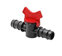 2Pcs Barbed Ball Valve Plastic Pagoda Straight Through Shut-Off Switch Hose Connector for Irrigation Aquarium Garden(20mm Valve 2pcs)