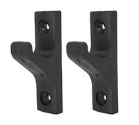 2pcs Barbell Holder, Wall Mounted Barbell Storage Rack, Thickened Plastic Barbell Bracket Shelves with Antiscratch Antislip Design, for Home Gym Basements Weightlifting Bars Standa