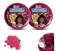 2PCs Barbie Yoyos Filled with Strawberry Bubble Gum 30g - Barbie Yo Yo for Kids, Plastic Yo-Yo Toys for Birthday Party Favors, Goodie Bag Fillers, Stocking Stuffers