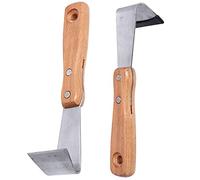 2pcs Bark Spud Debarking Tool Log Peeler Bark Removal Tool Crack Weeder for Patio Lawn Yard Woodworking Hand Tool