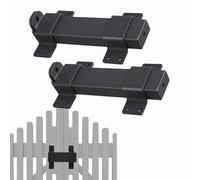 2PCS Barn Door Latch, Slide Latch, Fence Gate Hardware, Indoor/Outdoor Shed Door Lock, Heavy Duty Secure Gate Latch for Wooden Fence, Garage Door, Courtyard