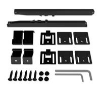 2PCS Barn Door Soft Close Mechanism Spring Buffer Damper Upgraded Hole Free Version Sliding Barn Door Hardware for Weight 80kg Adjustable Stoppers, Actuator Spacers Included