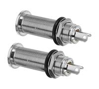 2pcs Barrel Jack Socket for Electric Guitar Bass Easy Plug and Play Output Jack Secure Connection Noise Reduction Versatile Musical Instrument Accessory