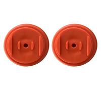 2PCS Base Blades Holder Electric Cordless Grass Trimmer Strimmer Tool Garden Lawn Mower. Automotive Parts(RED)(Orange)