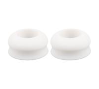 2pcs Baseball Bat Choke up Rings Silicone Grip Adjuster for Control | Textured White Ring, Simple Installation, Fits Aluminum and Wooden Bats, for Adult and Youth Practice