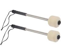 2Pcs Bass Drum Mallet Drum Stick with Wool Felt Head Percussion Accessory