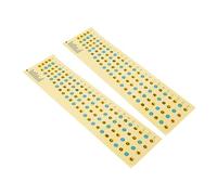 2Pcs Bass Fretboard Stickers for 4-String Bass Guitar Scale Decals for Beginners and Boys and Girls Easy Application Practice Tool