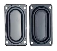 2Pcs Bass Speaker Passive Radiator, 90mm x 50mm Subwoofer Rubber Vibrating Membrane Auxiliary Vibration Plate Woofer Diaphragm