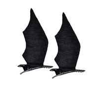 2Pcs Bat Wings Hairpin Stylish Useful Girls Women Adorable Devil Wings Hair Clip Black
