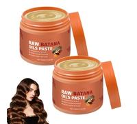 2pcs Batana Oil for Hair Growth, Raw Batana Oil Paste, Suitablefor Men and Women to Improve Dry and Frizzy Hair, Moisturizing, Soft and Shiny Repair Split Ends