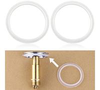 2PCS Bathroom Sink Drain Plug Stopper Rubber Seal Ring, O-Ring Seal Gasket, Basin Pop Up Plug Replacement SinkPlug for Bathroom,Wash Basin DrainPlug- 31/39mm(Transparent)