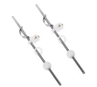 2pcs Bathroom Sink Pop up Drain Pull Rod Replacement Metal Assembly