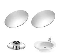2pcs Bathroom Sink Push Button Replacement Parts - Chrome Basin Waste Easy Pop Up Bathroom Sink - Bathroom Sink Push Button Click Clack Plug 66mm