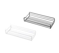 2pcs Bathroom Storage Rack Wall Mounted Iron Holder for Small Items