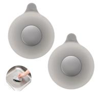 2PCS Bathtub Plug, Drain Stopper, Universal Plug for Sinks, Bathtub Stopper, Bathtub Drain Stopper, For Kitchen,Universal Sink Plug, Bathroom, Laundries (Grey)