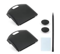 2PCS Battery Back Door Cover Case for Sony PSP 1000 1001 1002 1003 Fat Back Cover Replacement Rear Battery Cover Housing Door Accessories Parts with Repair Tools (Black)