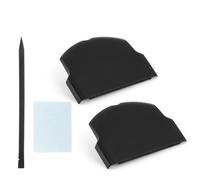 2PCS Battery Back Door Cover Case for Sony PSP 2000 2001 3000 3001 Fat Back Cover Replacement Rear Battery Cover Housing Door Accessories Parts with Repair Tools