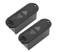 2Pcs Battery Compartment 9V Active Guitar Pickup Battery Packs 9-Volt Battery Box Case Guitar Accessories 81x29x30mm Style A